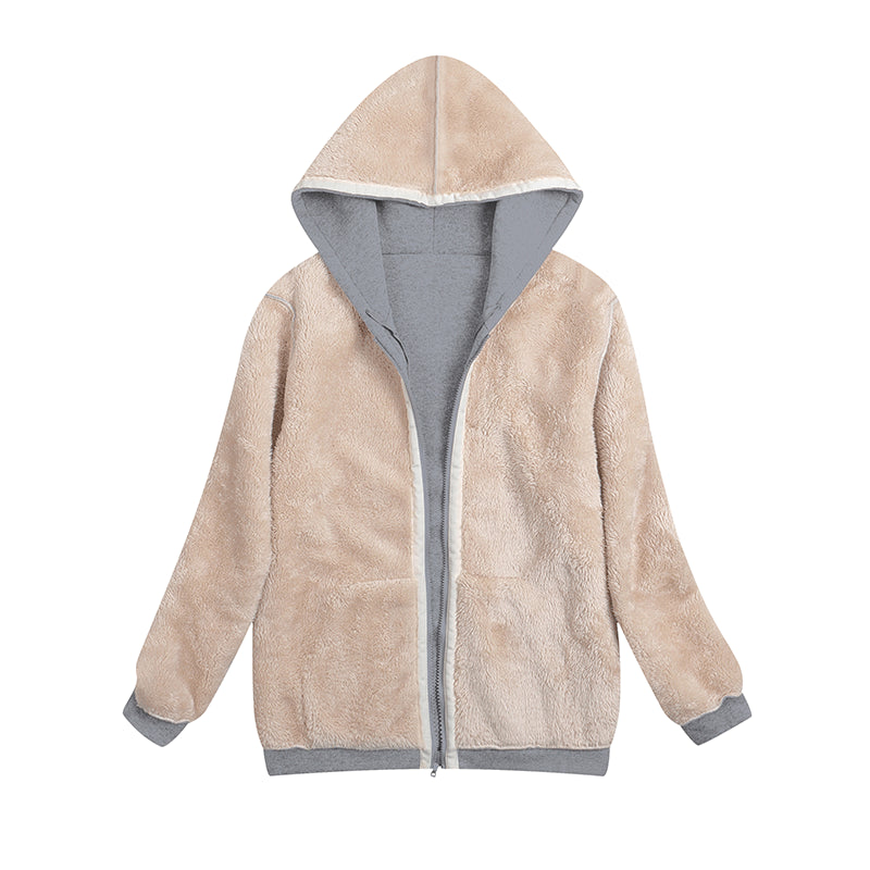 Plus Sizes Winter Women Hoodies Zipper Overcoat