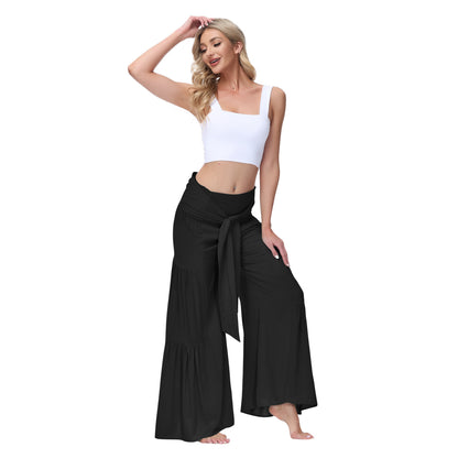 Casual Elastic Waist Loose Pants for Women