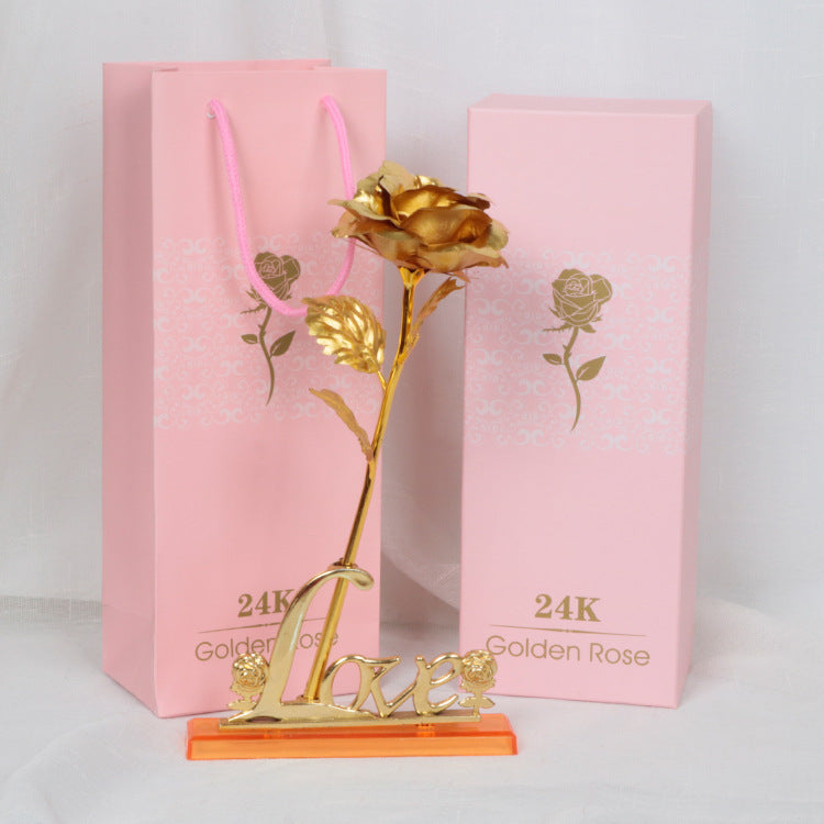 Gold Rose for Valentine's Day Gifts