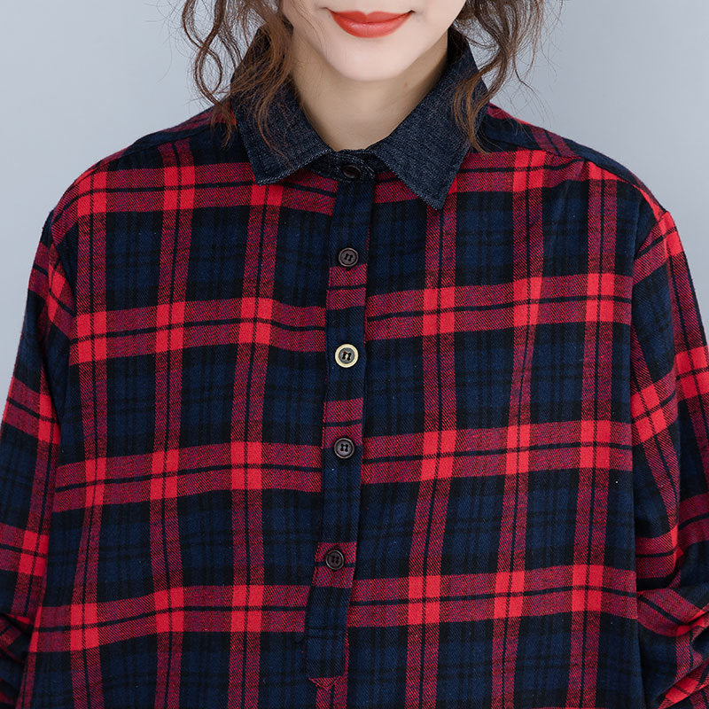 Vintage Plus Sizes Long Sleeves Shirts Dresses