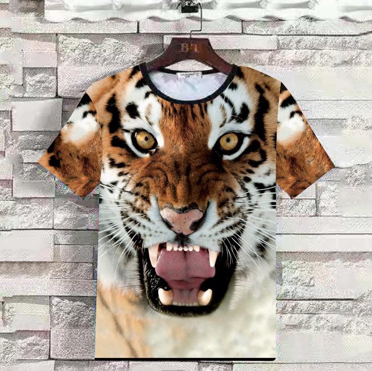 Summer 3D Animal Print Men T Shirts-STYLEGOING