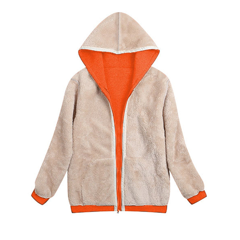 Plus Sizes Winter Women Hoodies Zipper Overcoat