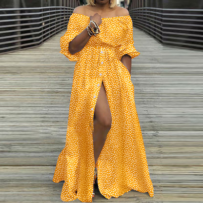 Sexy Off The Shoulder Long Maxi Dresses