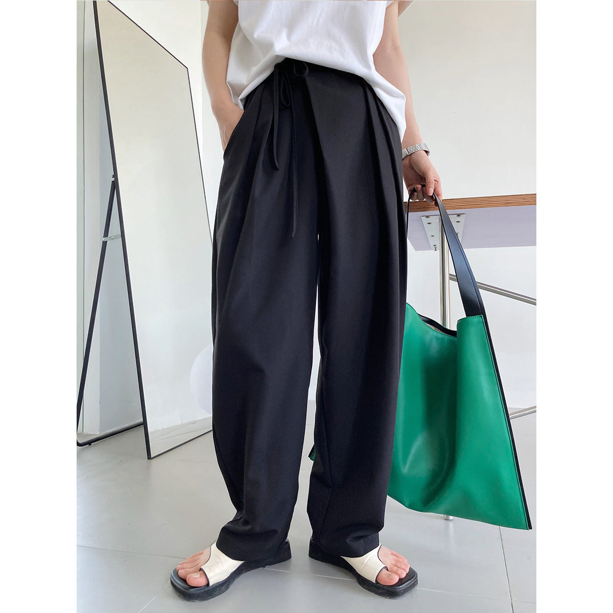 Vintage Designed Women Wide Legs Pants