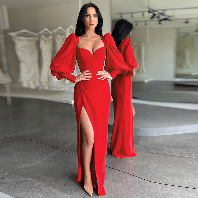 Sexy High Waist Long Evening Dresses