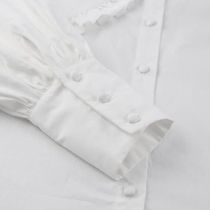 White Princess Women Long Sleeves Shirts