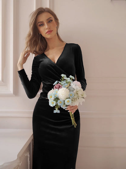 Elegant Velvet Evening Dresses for Women