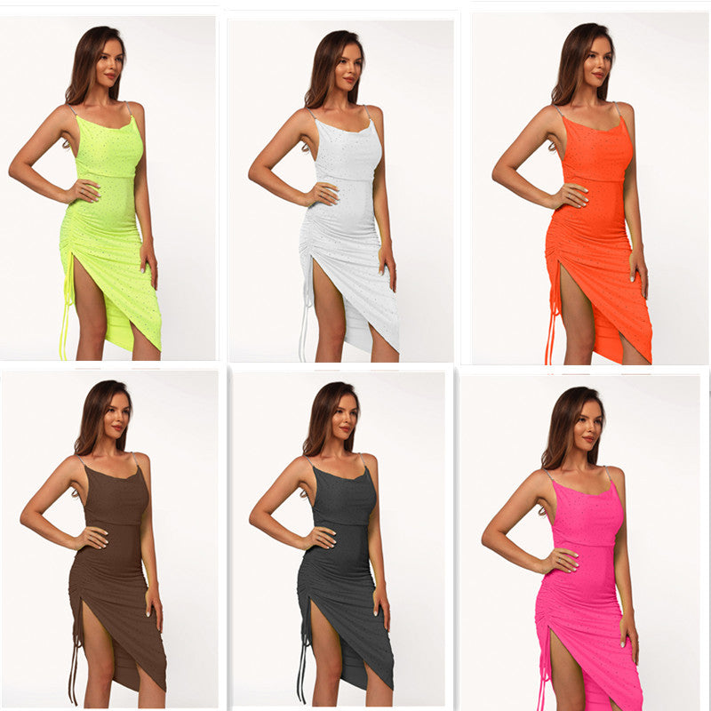 Sexy Summer Sequined Halter Dresses