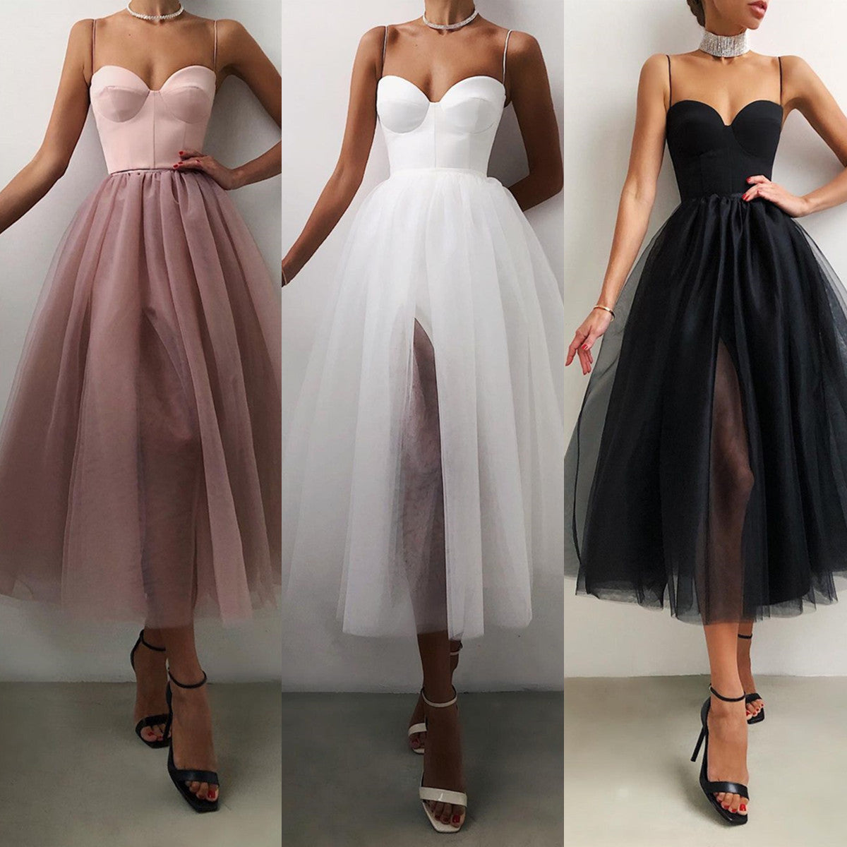 Vintage Gauze Long Party Dresses for Women