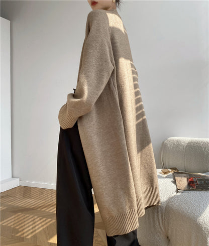 Classy Knitting Cozy Women Long Cardigans
