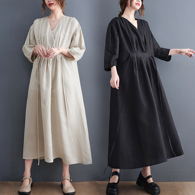 Casual High Waist Summer Long Dresses