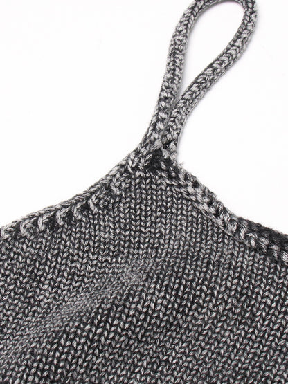 Designed Round Neck Two Pieces Knitted Sweaters