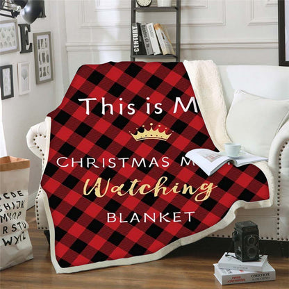 3D Christmas Design Double Thicken Warm Blankets