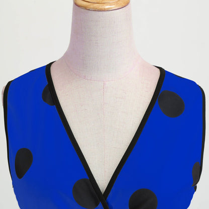 Summer Sleeveless Polka Dot Dresses