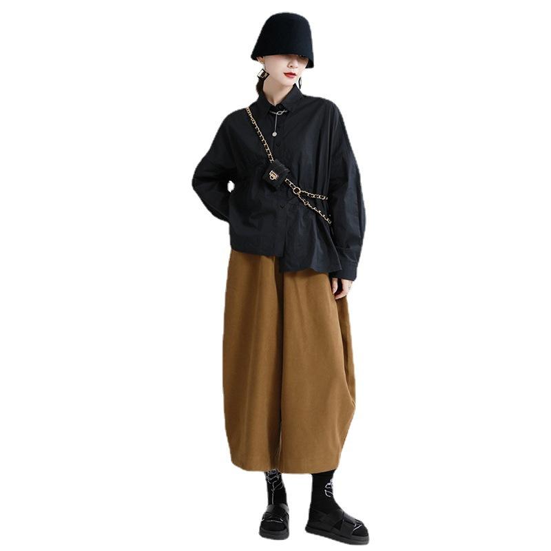 Vintage Women Causal Wide Leg Pants