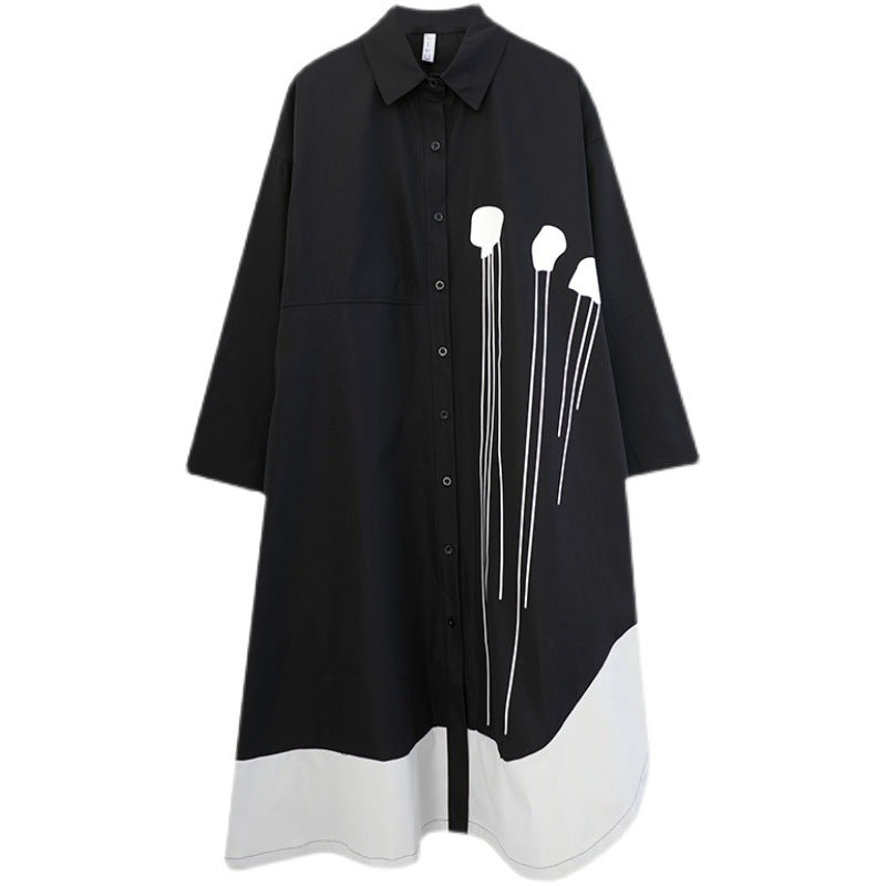 Elegant Long Sleeves Shirt Dresses for Women