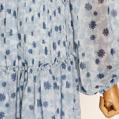 Vintage Ruffled Fall Long Sleeves Dresses