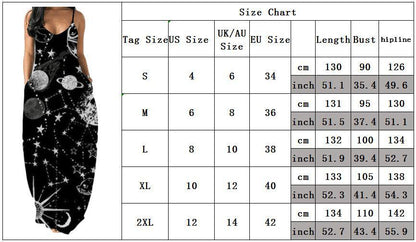 Women Butterfly Print Long Maxi Dresses-STYLEGOING