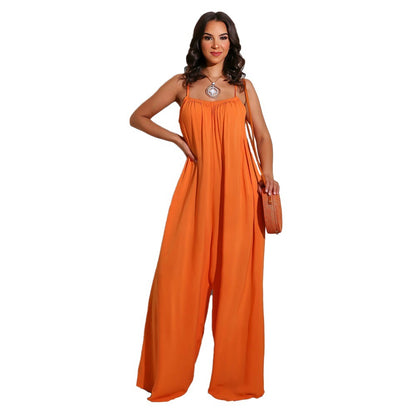 Sexy Casual Spaghetti Straps Women Jumpsuits