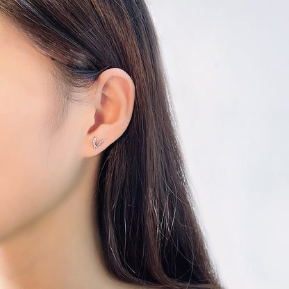 Simple Sterling Silver Studs for Women