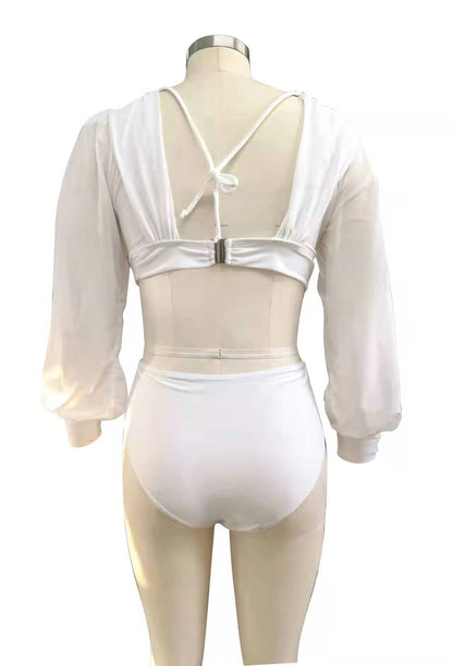 Sexy Long Sleeves Summer Bikini Swimsuits