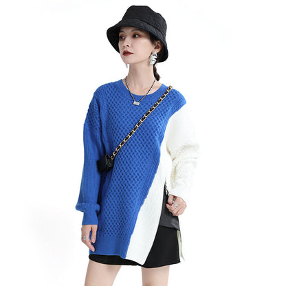 Designed Women Zipper Knitted Winter Sweaters