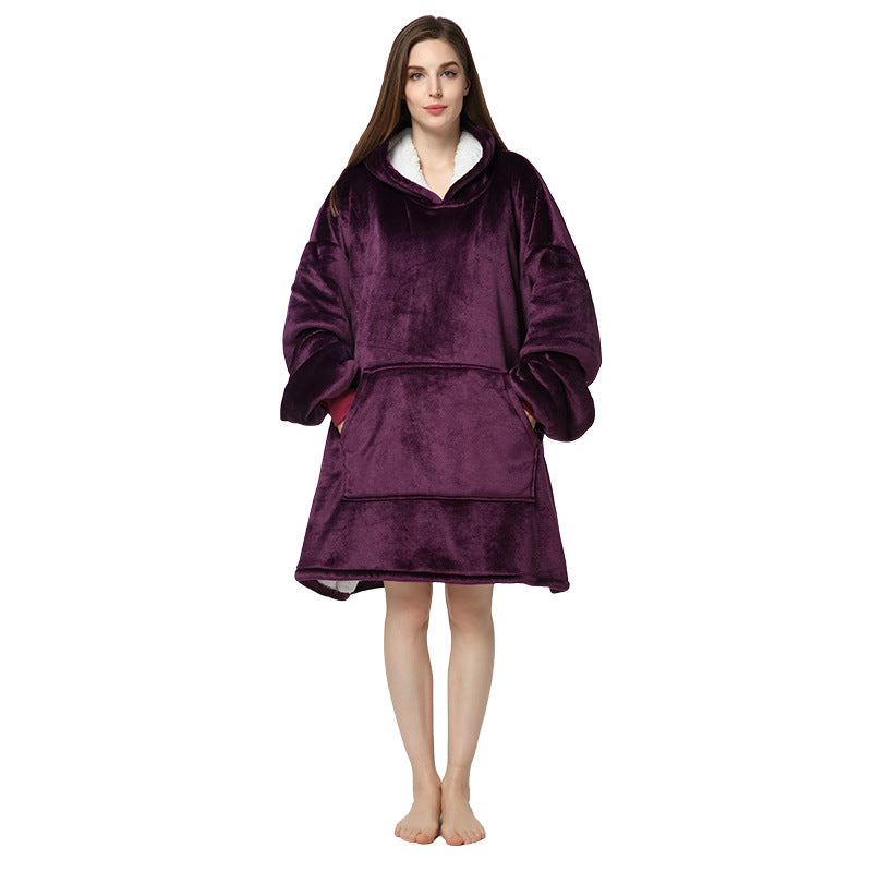 Plus Sizes Warm Hoodies Sleepwear for Couple