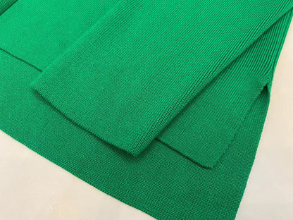 Winter Long Sleeves Knitted Tops and Wide Leg Pants