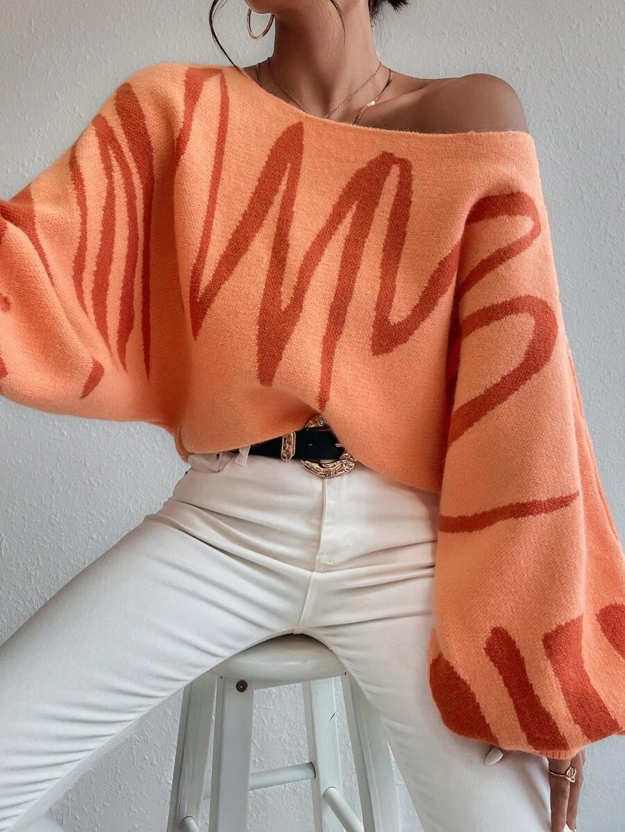 Designed Women Loose Knitted Sweaters