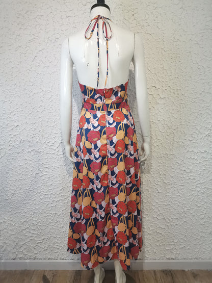 Sexy Floral Print Long Boho Summer Beach Dresses