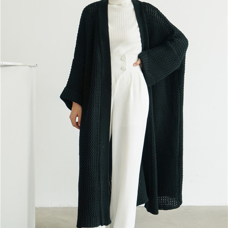 Casual Women Kntting Long Cardigan Overcoat