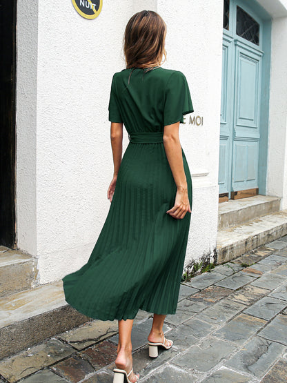 Leisure Ruffled Chiffon Summer Daily Dresses