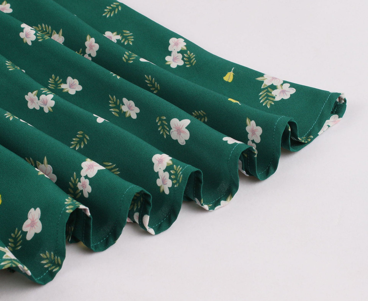 Women Turnover Colloar Floral Retro Dresses-STYLEGOING