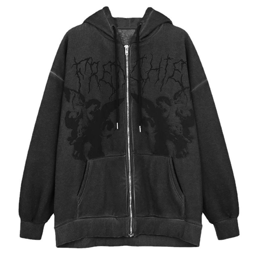 Casual Zipper Street Style Cardigan Hoodies