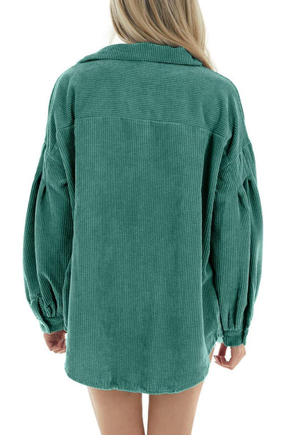 Casual Corduroy Long Sleeves Fall Shirts