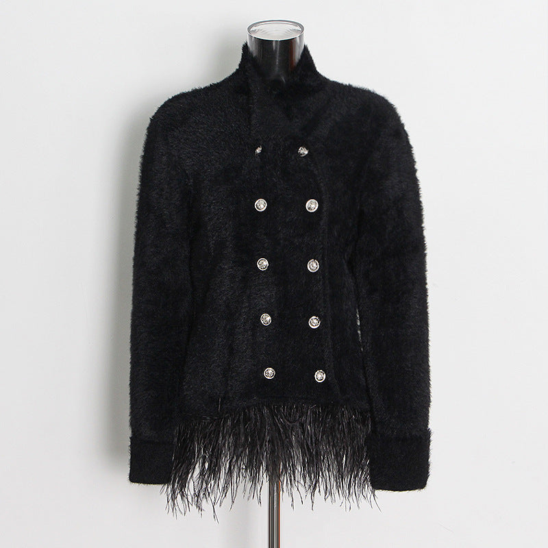 Designed Tassels Short Women Coats