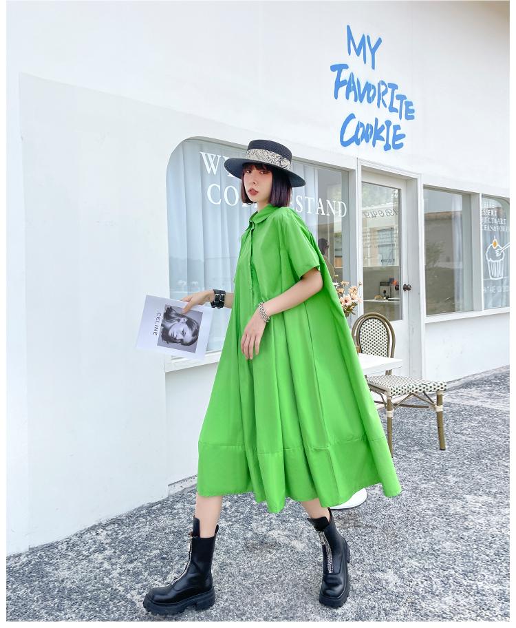 Classy Summer Short Sleeves Loose Dresses-STYLEGOING