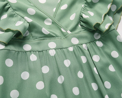 Summer Sexy Dot Print Long Summer Beach Dresses