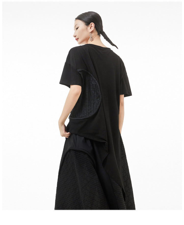 Simple Irregular Design Summer Women T Shirts