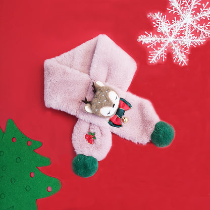 Christmas Elk Design Warm Scarves for Kids