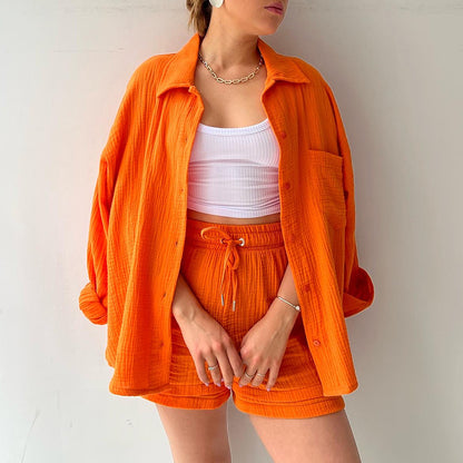 Casual Drawstring Plus Sizes Three Pieces Women Suits