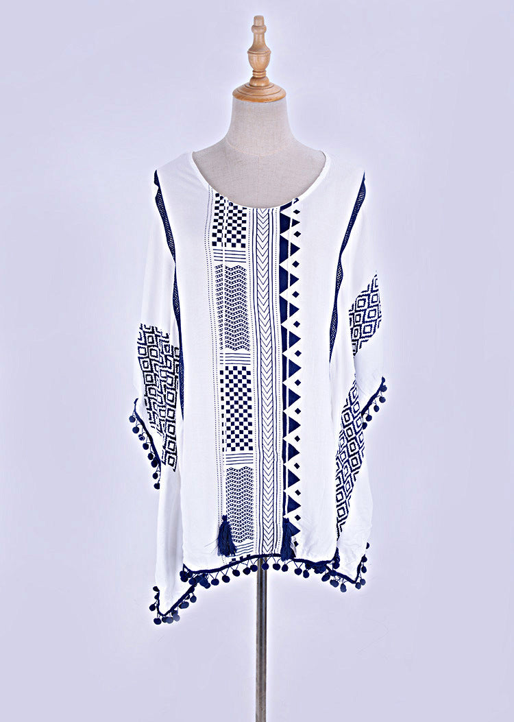 Boho Tassels Summer Holiday Bikini Cover Up Dresses
