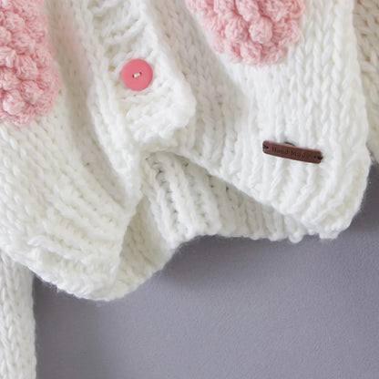 Lovely Handmade 3D Design High Waist Short Sweaters