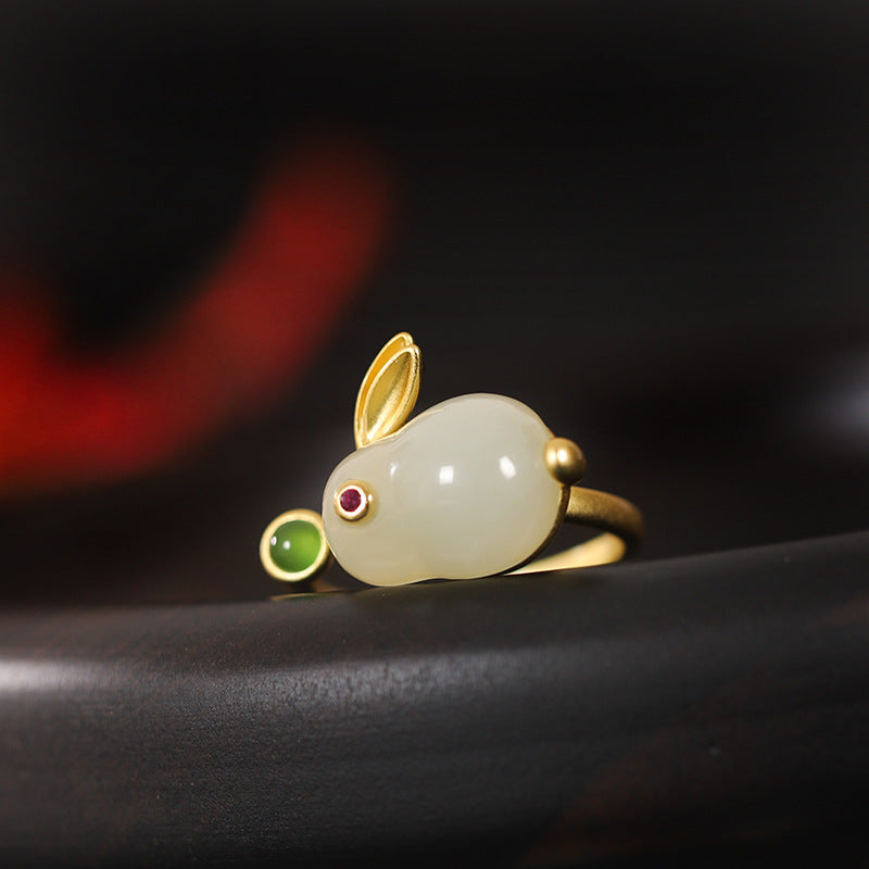 Sterling Sliver Gold-Plating Cute Rabbit Design Jewelry Sets