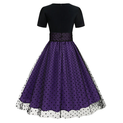 Vintage Short Sleeves Women Midi Dresses