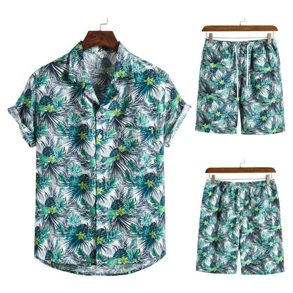 Summer Hawaii Floral Men‘s Beach Sets