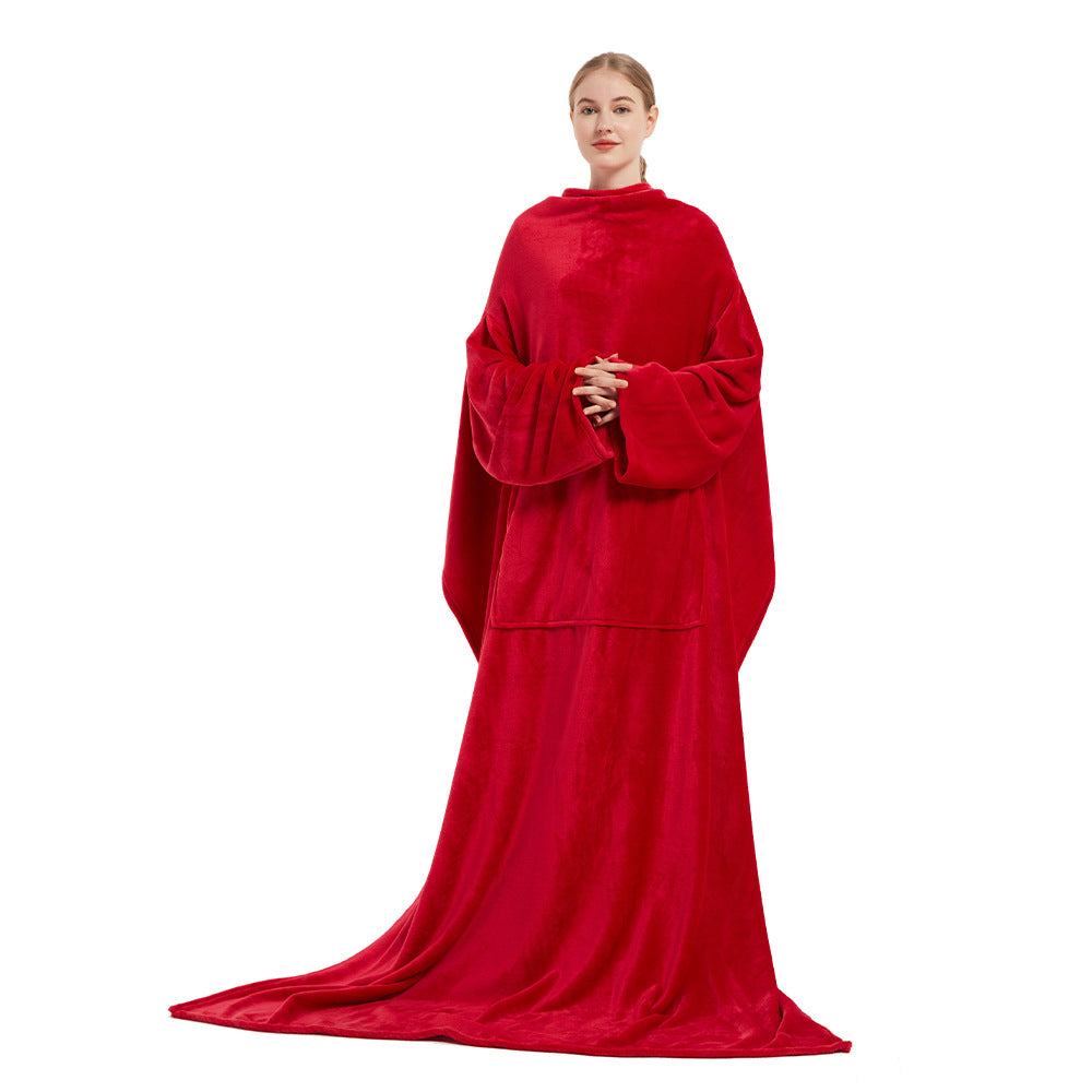 Multi Functional Fleece Throw Blankets for Watching TV