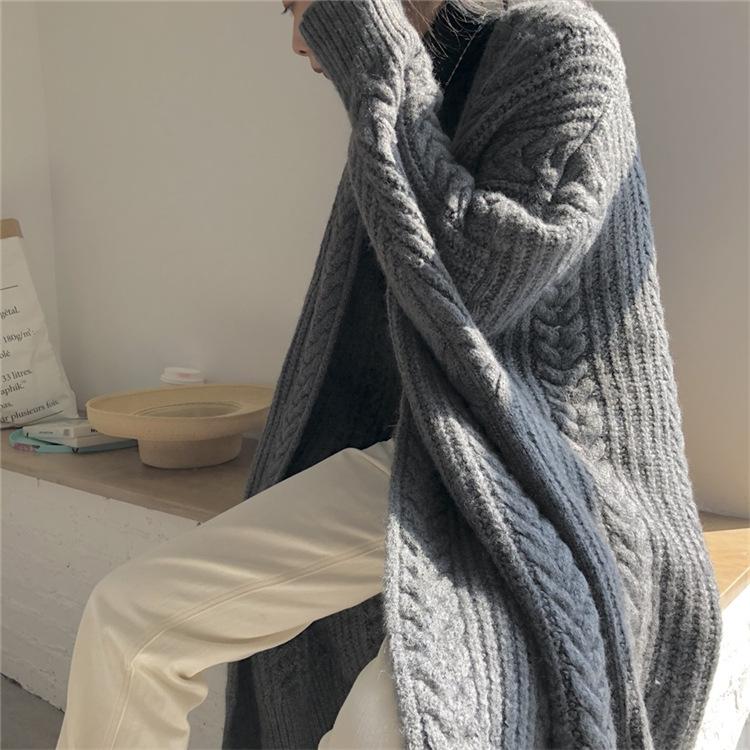 Vintage Fashion Knitting Loose Cardigans-STYLEGOING