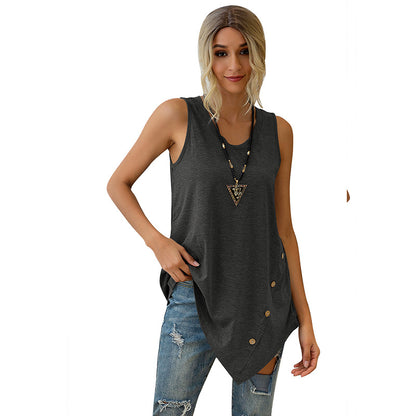 Sexy Sleeveless Irregular Tank Tops for Women