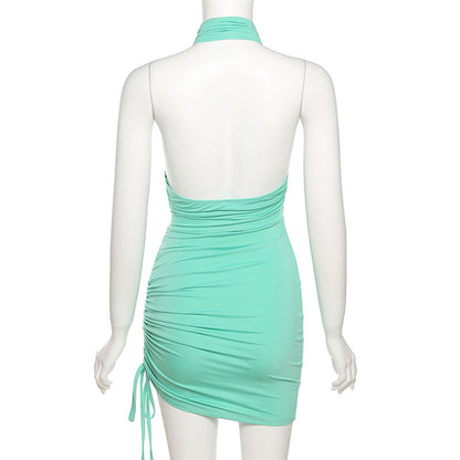 Sexy Halter Backless Summer Bodycon Dresses